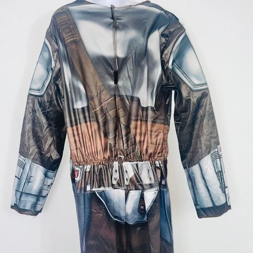 Star Wars Child Size L Costume Mandalorian Gray Black Halloween Dress Up